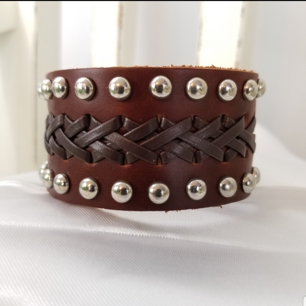 Genuine Leather, Wide Bracelet